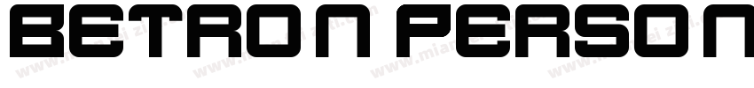 Betron Personal Use字体转换